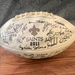 Saints 2011 ball all signatures